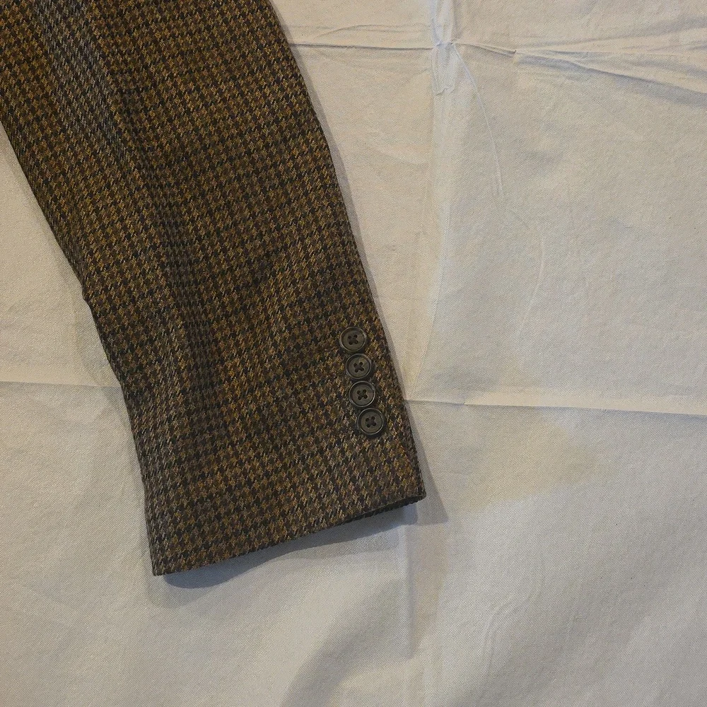 Ralph Lauren Men's Wool/Cashmere Houndstooth Sport‎ Coat Brown 42L